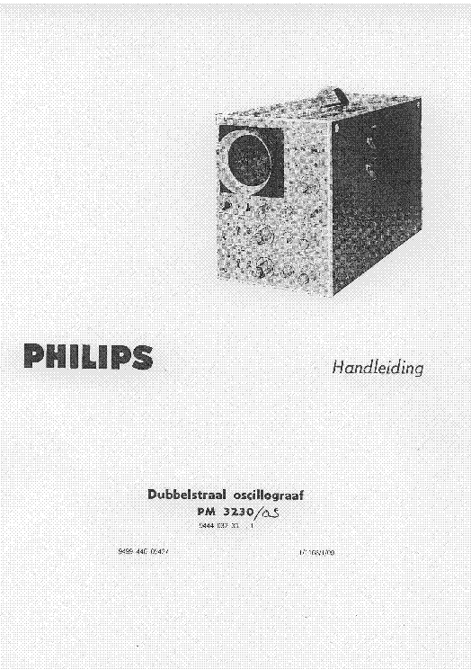 PHILIPS PM3230 MANUAL service manual (2nd page)