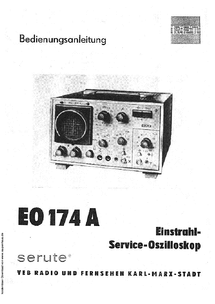 RFT EO-174A SM service manual (1st page)