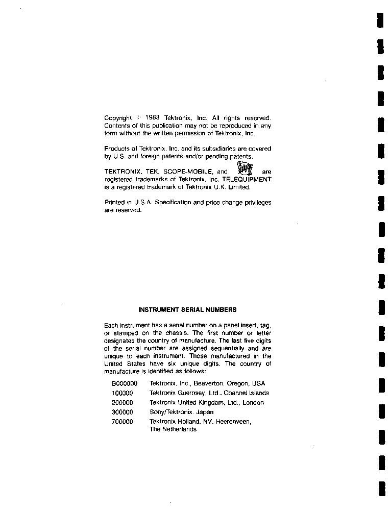 TEKTRONIX 2445-2446-OPTION-05 TV OPTION 1983 OP SM service manual (2nd page)