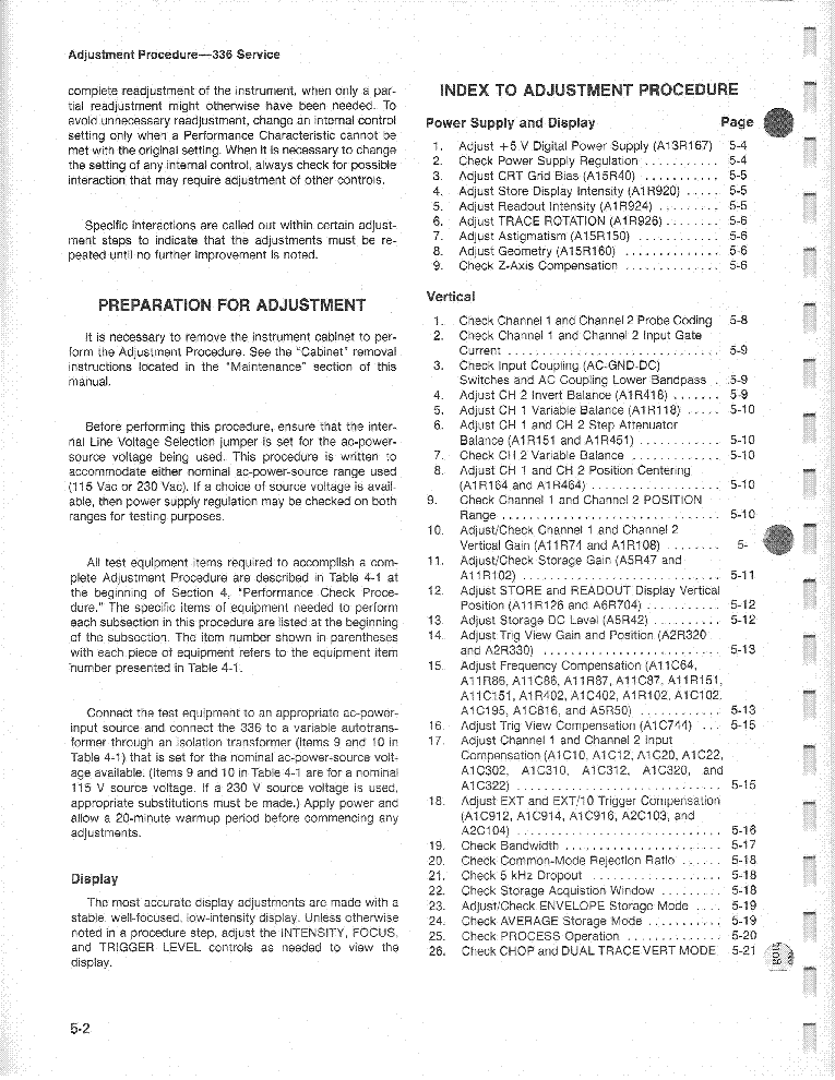 TEKTRONIX 336 DSO 2 OF 5 service manual (2nd page)
