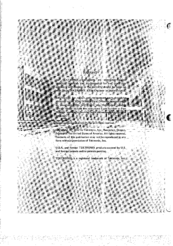 TEKTRONIX 465 SM service manual (2nd page)