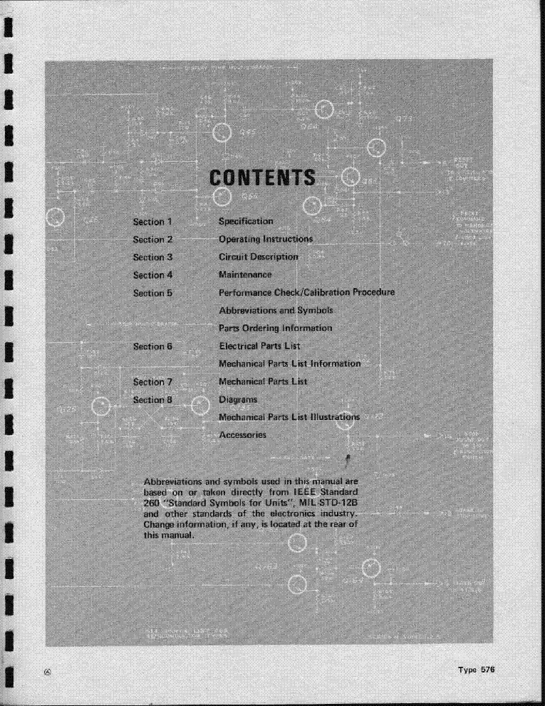 TEKTRONIX 576 CURVE TRACER SM service manual (2nd page)
