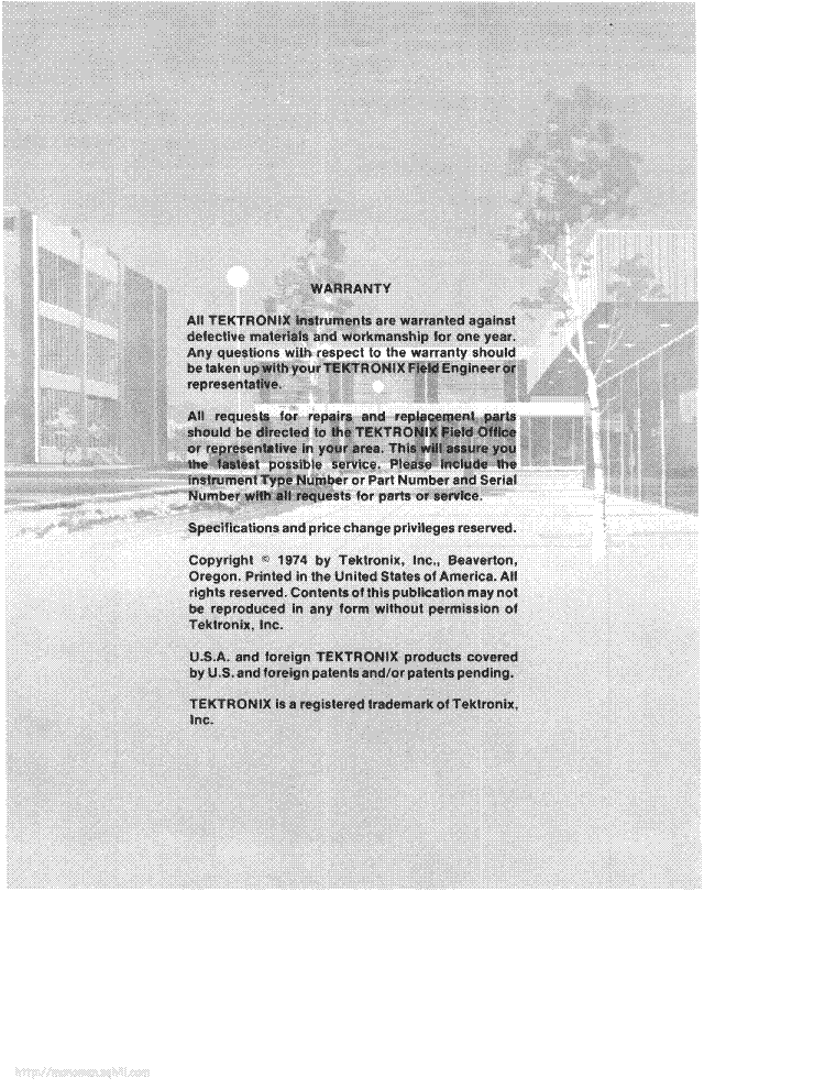 TEKTRONIX 7633 R7633 service manual (2nd page)
