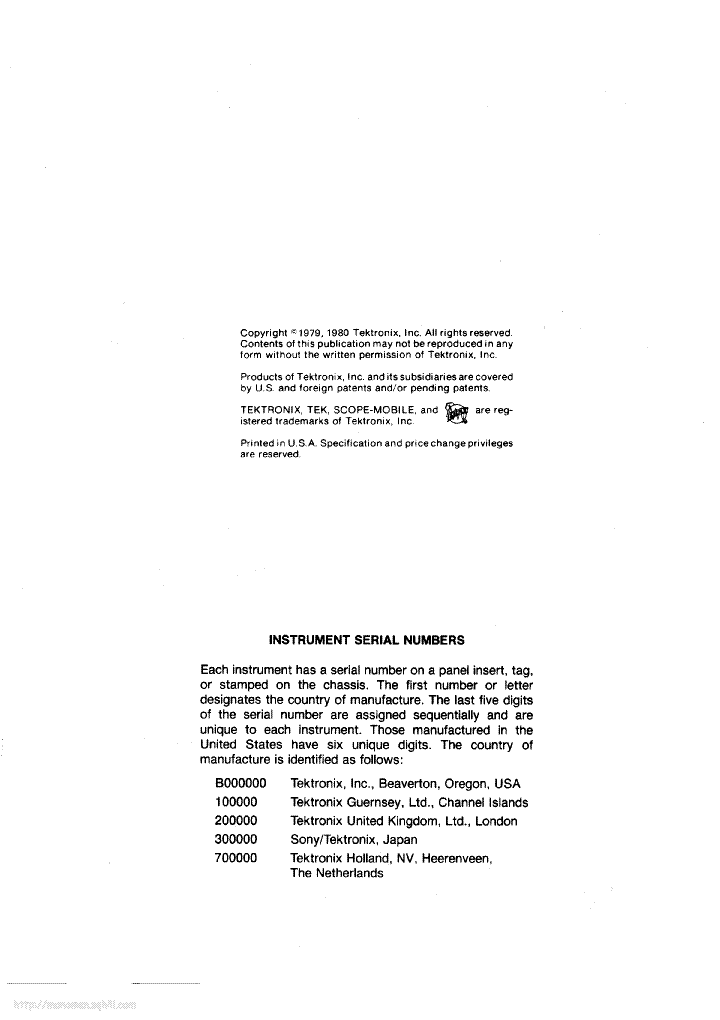 TEKTRONIX DC508A service manual (2nd page)