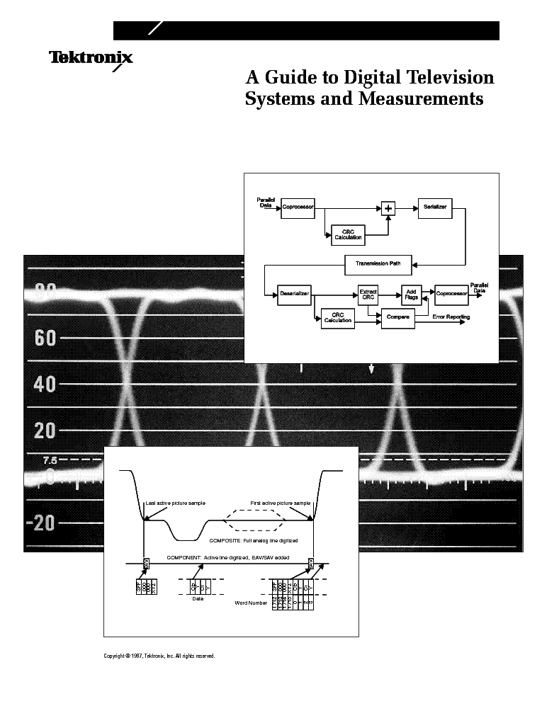 TEKTRONIX DIGITAL TELEVISION SYSTEMS AND MEASUREMENT service manual (1st page)