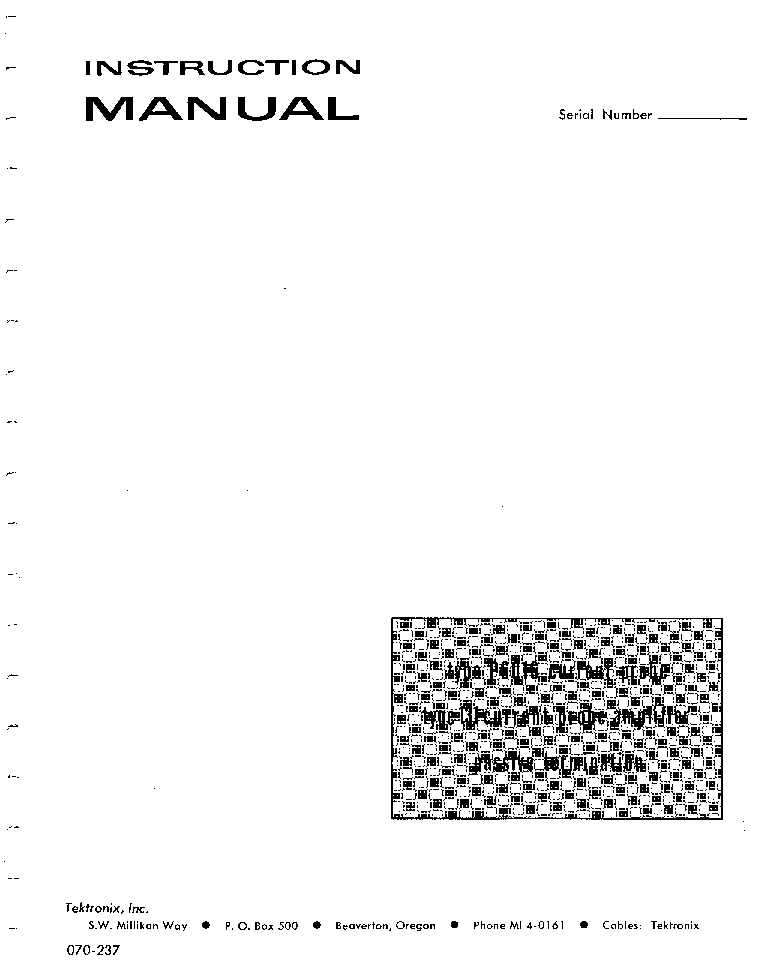 TEKTRONIX P6016 TYPE 131.V6 CURRENT PROBE SM service manual (2nd page)