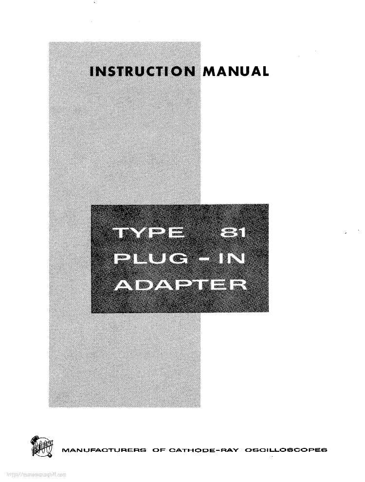 TEKTRONIX TYPE-81 PLUG-IN-ADAPTER INSTRUCTION SCH service manual (1st page)