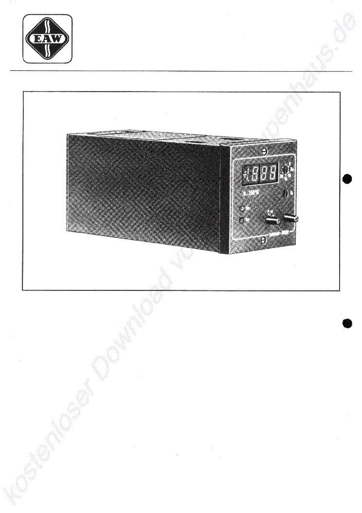 WETRON WEIDA EAW U I PT100 I R S REGLER RK 02 B service manual (2nd page)