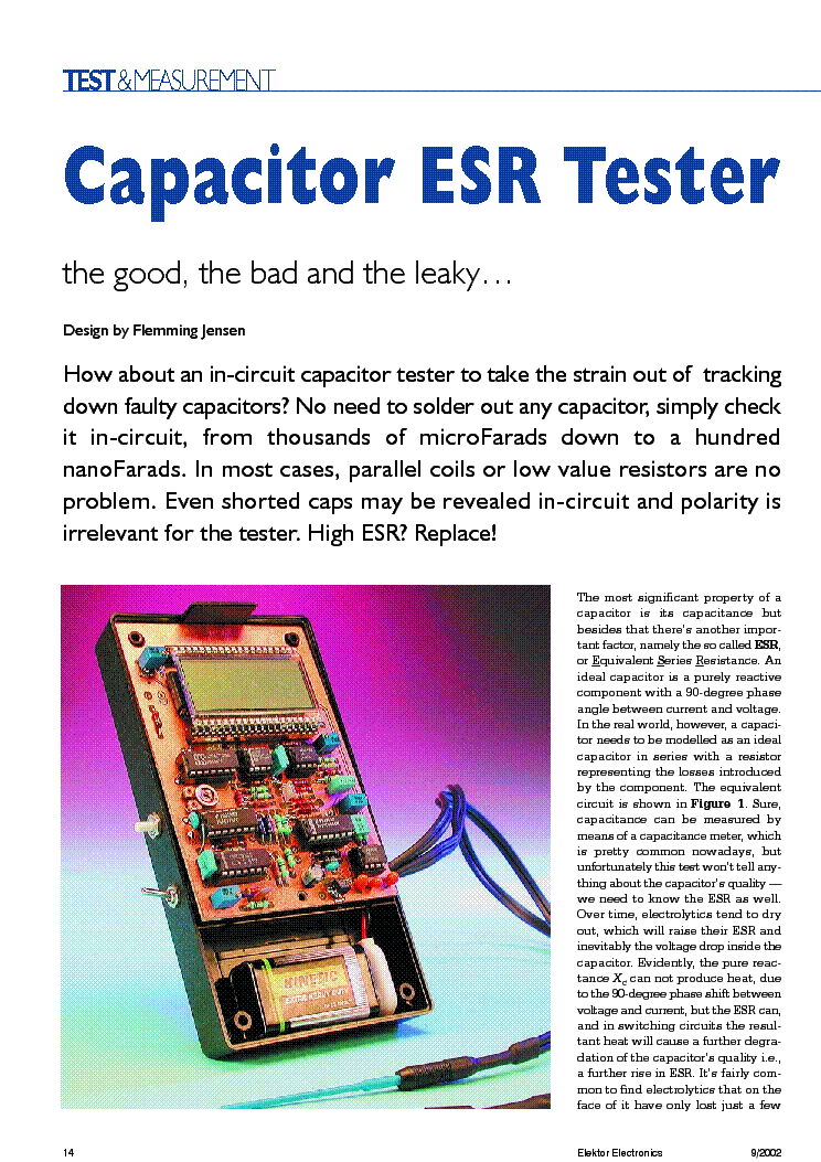 Creative Electronics ESR METER