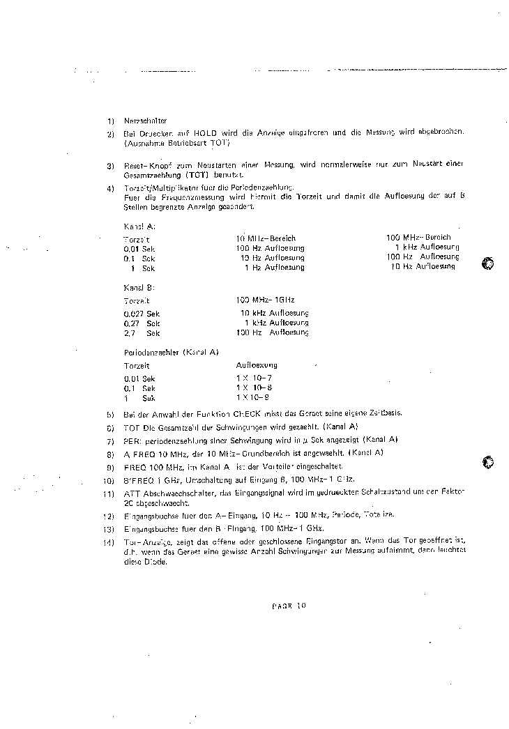 MONACOR FC-9000 FREQUENCY COUNTER GERMAN USER MANUAL service manual (2nd page)
