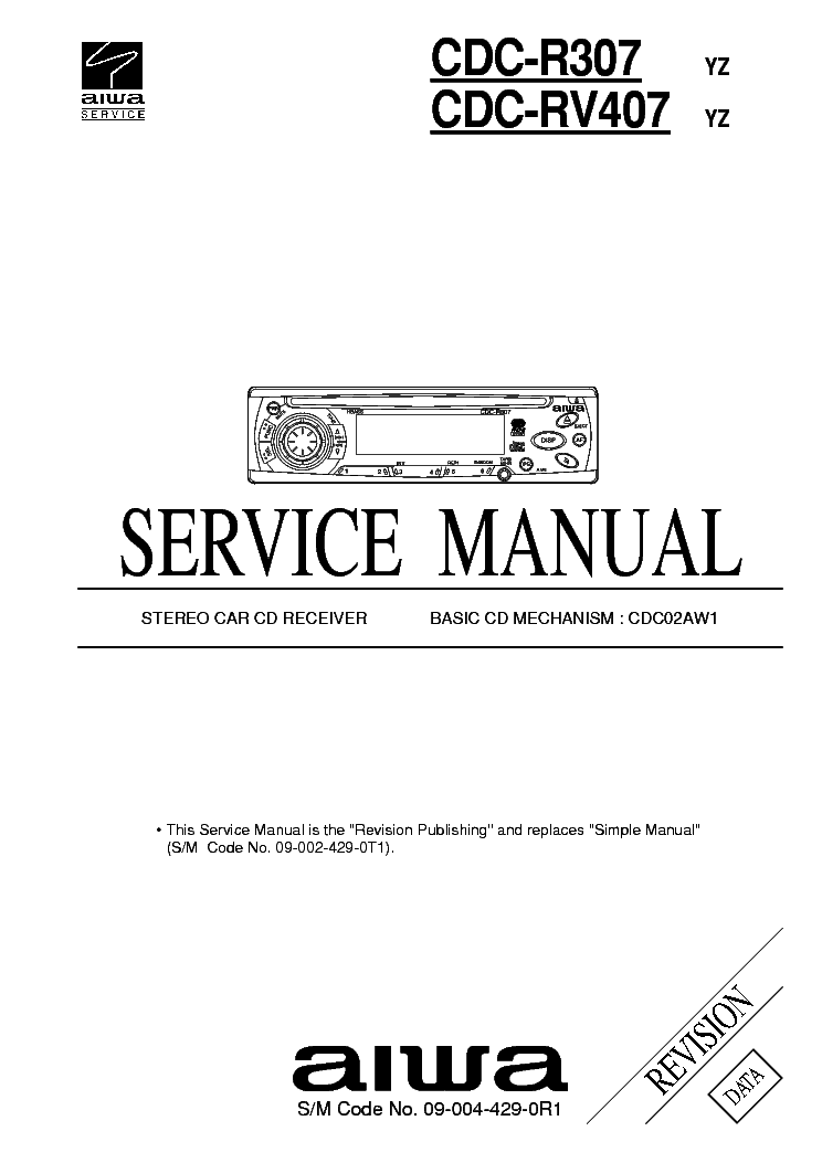 AIWA CDC-R307 RV407 SM service manual