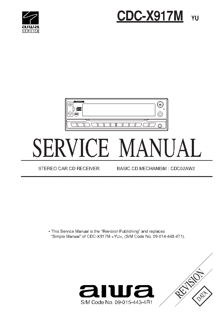 AIWA CDC-X917M SM service manual
