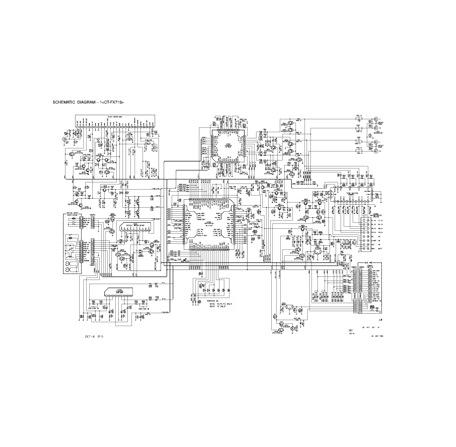 AIWA CT-FX719 CT-FX720M CT-FX929M SCH service manual