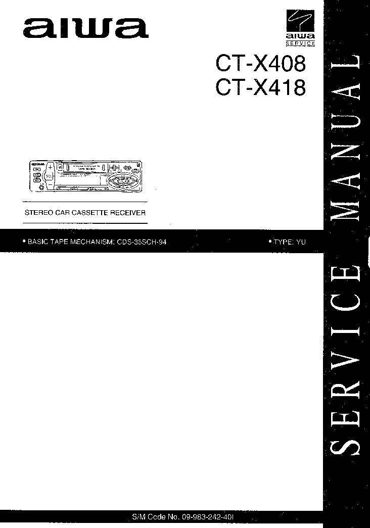 AIWA CT-X408 X418 SM service manual