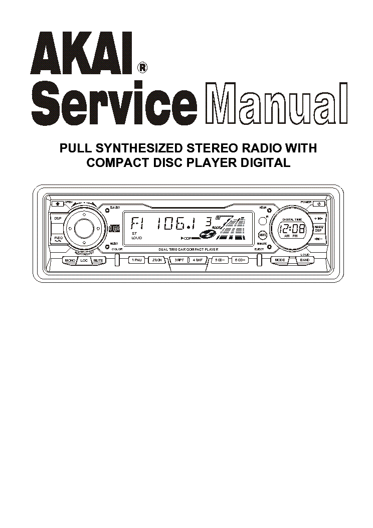 AKAI ACR-57 SM INCOMPLETE service manual