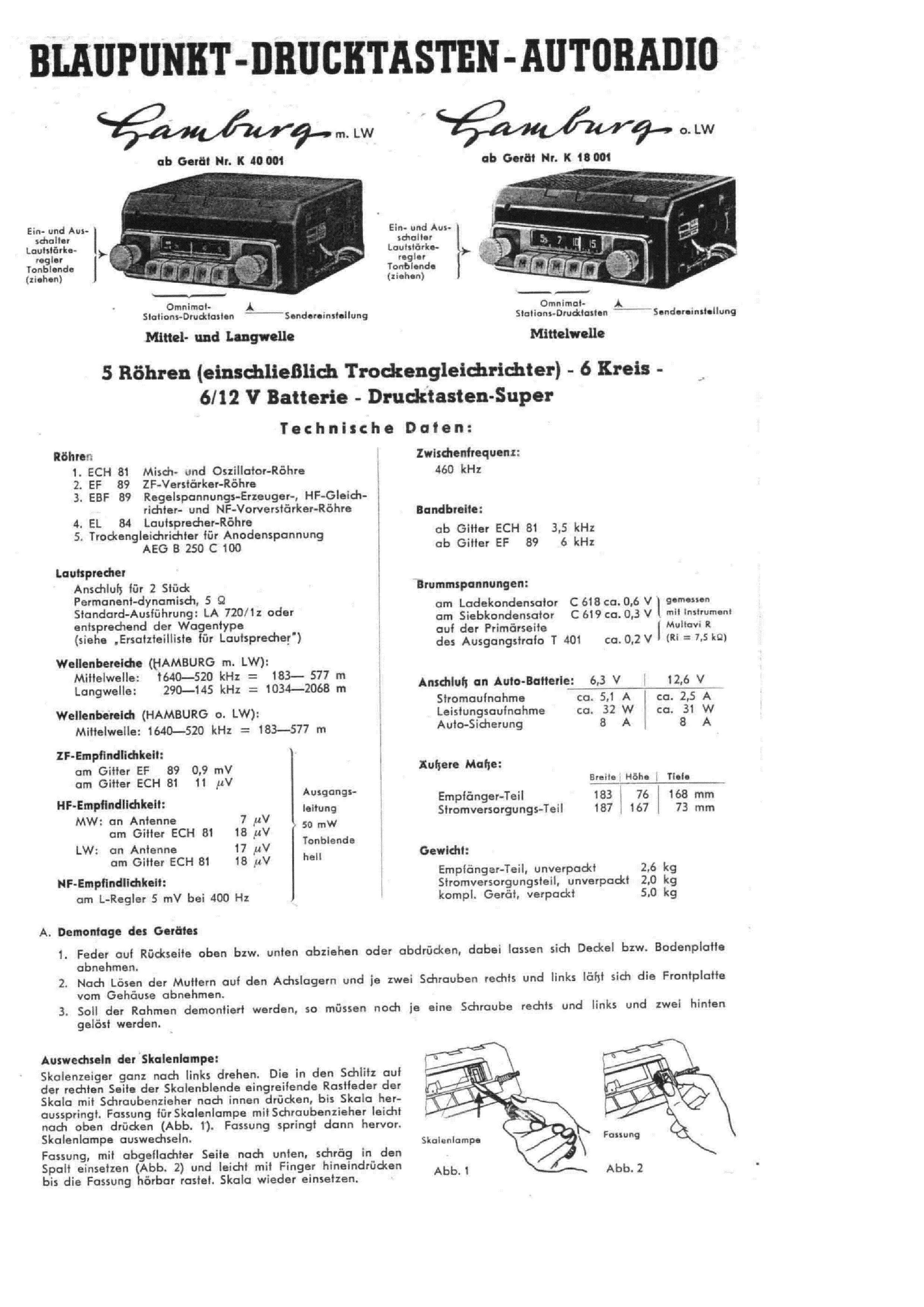 BLAUPUNKT BRAMBURG service manual (1st page)