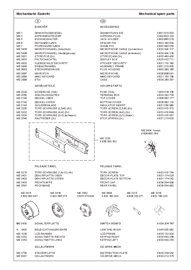 BLAUPUNKT BREMEN-CD72 service manual (2nd page)