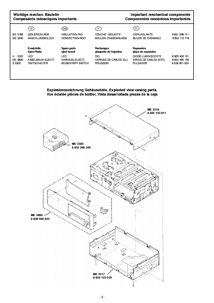 BLAUPUNKT OPEL-W OPEL-S SM service manual (2nd page)