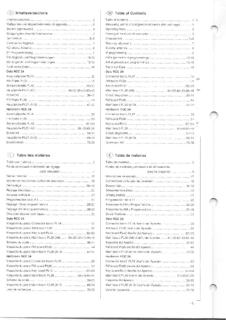 BLAUPUNKT OSLO HEILBRONN RCC-24 SM service manual (2nd page)