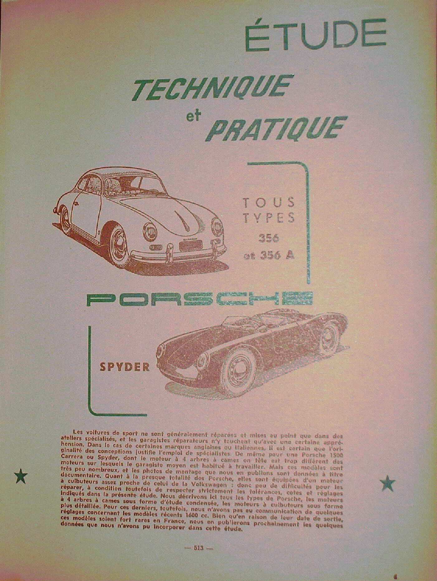 PORSCHE 356 356A REVUE-TECHNIQUE 1956 PAG-35 Service Manual Download ...