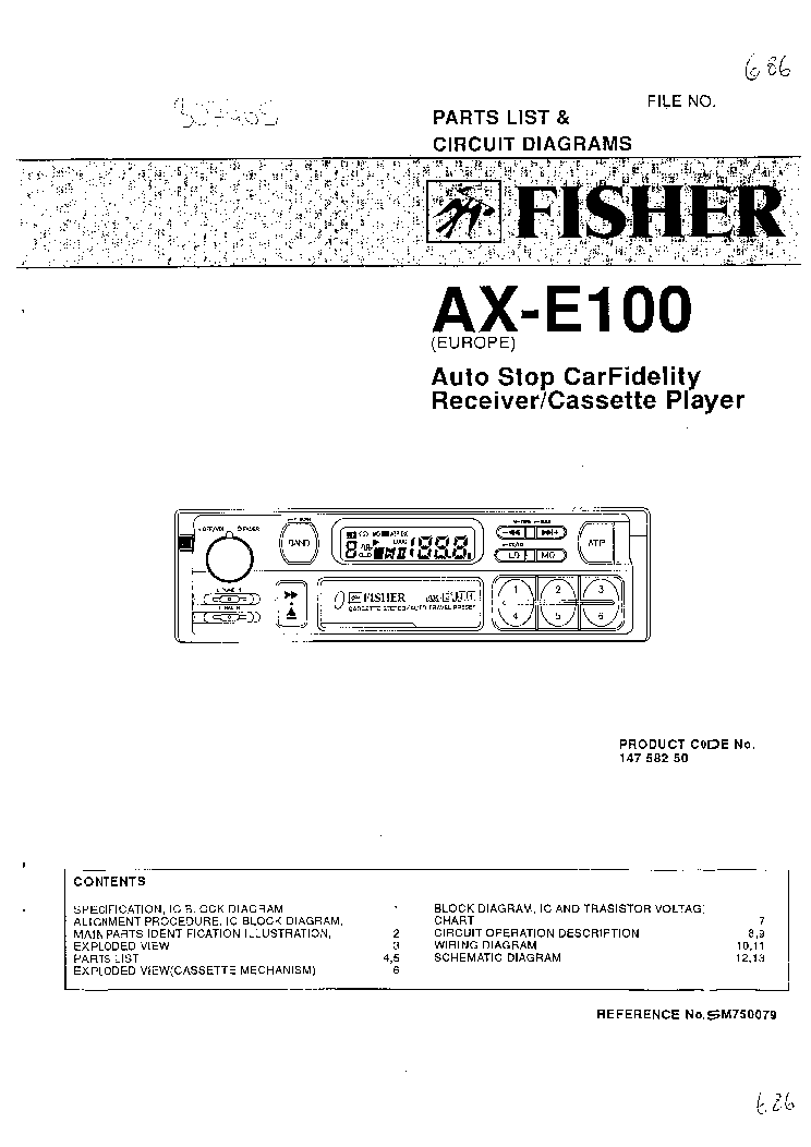 Fisher Ax E100 Parts Sch Service Manual Schematics Eeprom Fisher Ax E100 Parts Sch Service Manual 1st Page