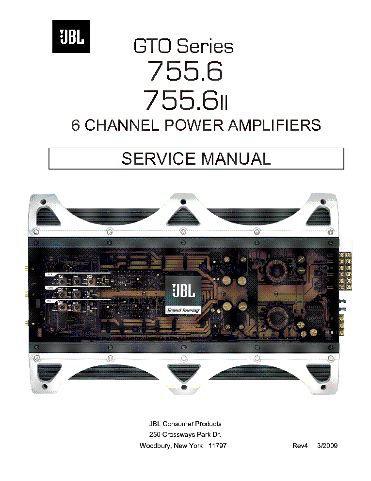 JBL GTO-755.6 2 SM Service Manual 