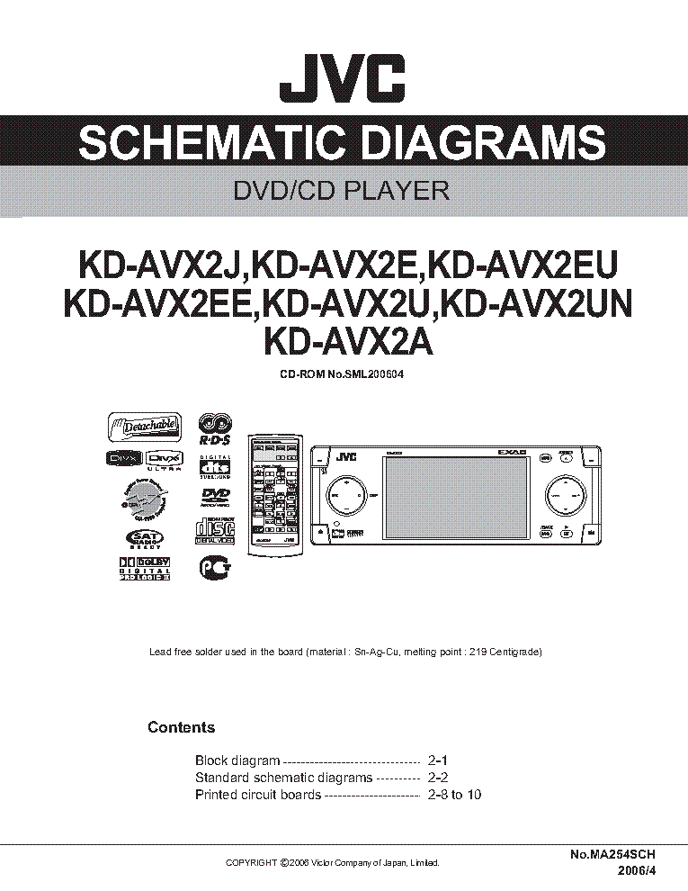 Jvc Kd Avx2 Service Manual Download Schematics Eeprom Repair Info For Electronics Experts