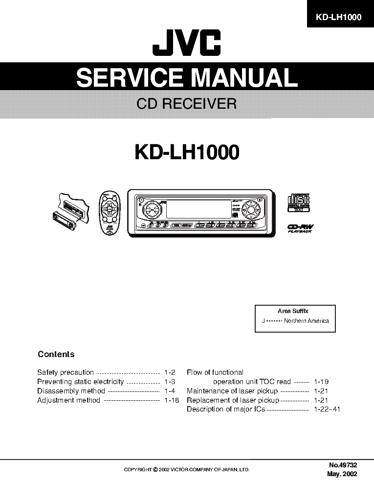 JVC KD-LH1000 SM service manual