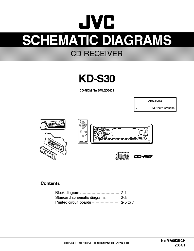 JVC KD-S30 service manual