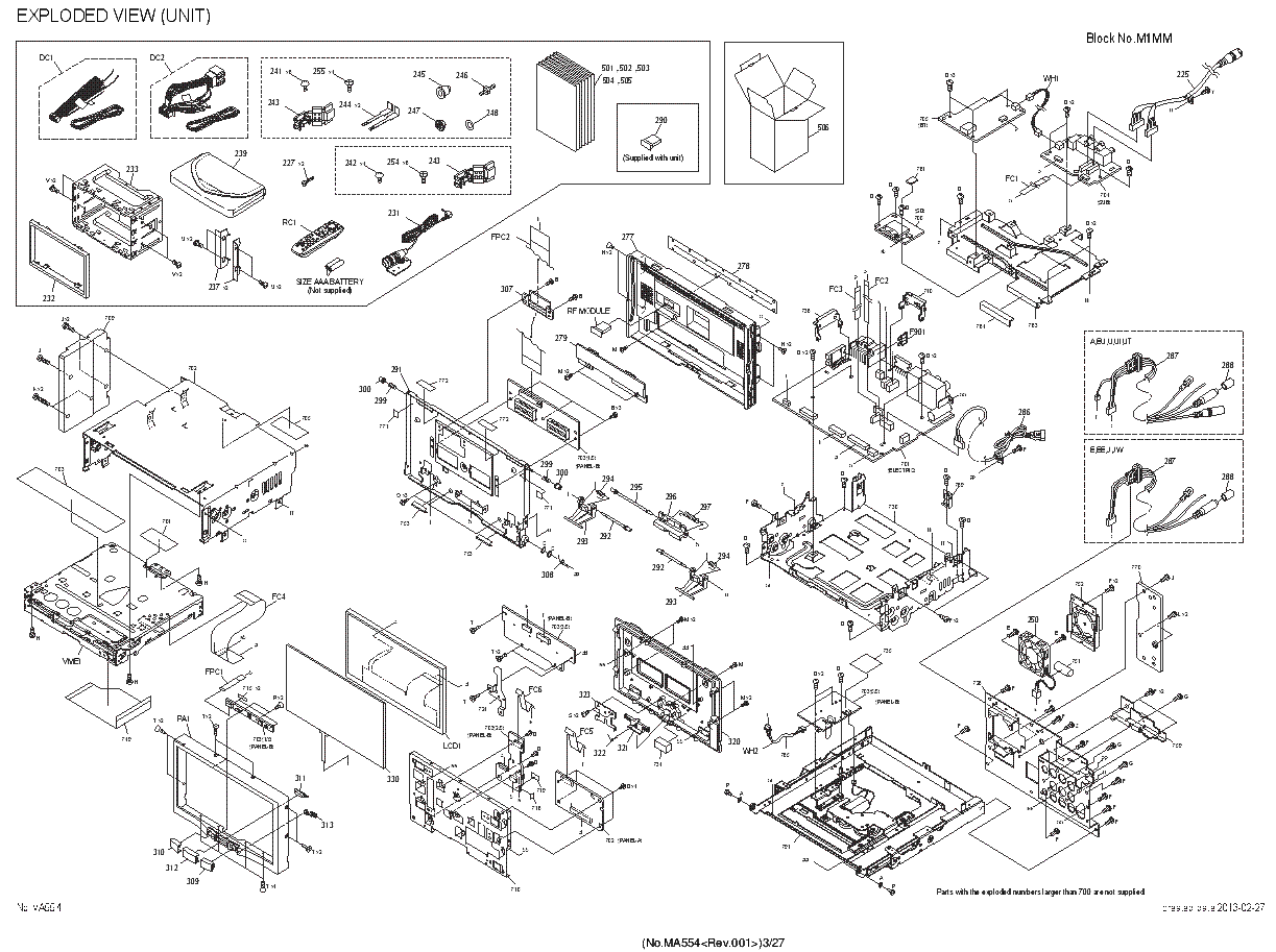 JVC KW-AV71BTA,KW-AV71BTE,KW-AV71BTEE,KW-AV71BTEU,KW-AV71BTJ,KW-AV71BTJW,KW-AV71BTU,KW-AV71BTUI,KW-AV71BTUT EXPLODED VIEW PARTS LIST service manual