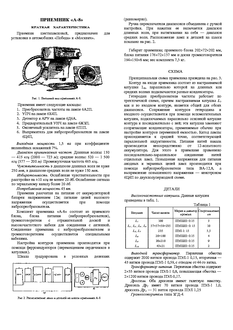 OROSZ A-8 SM service manual
