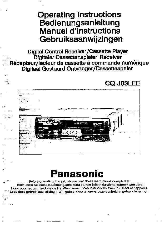 CQ-J03LEE service manual