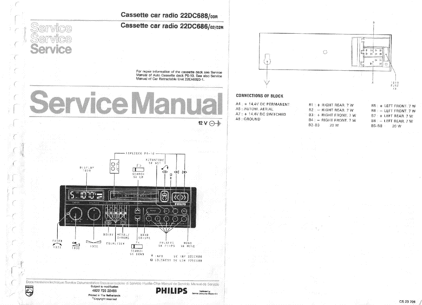 Philips 22dc461 схема