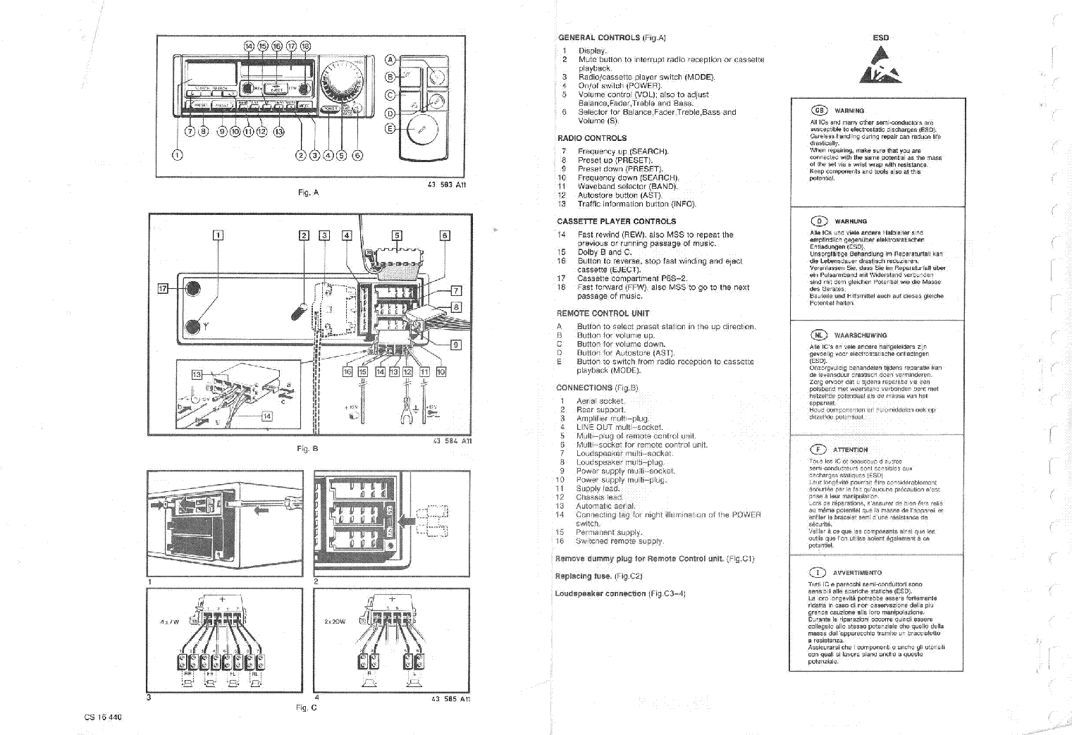 Service Manual-Anleitung für Philips 22 AR 774 