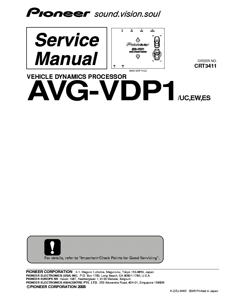 PIONEER AVG-VDP1 SM service manual (1st page)