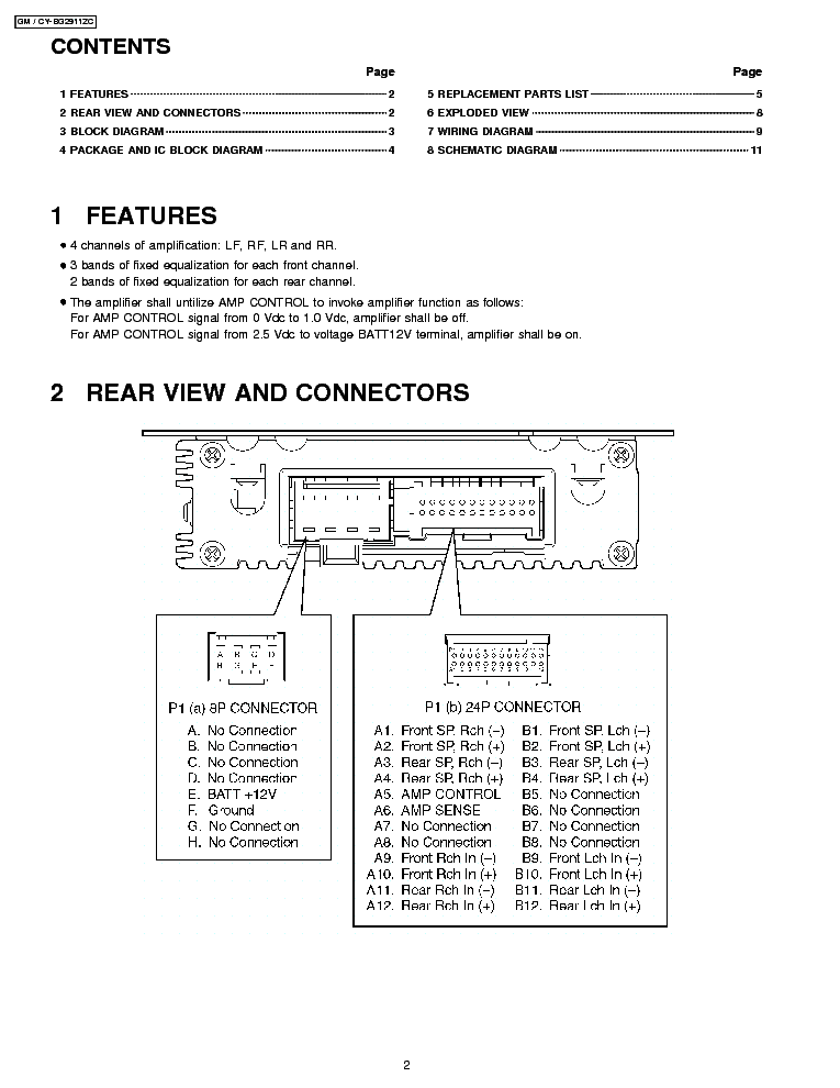 PIONEER CY-BG2911-GM SM service manual (2nd page)