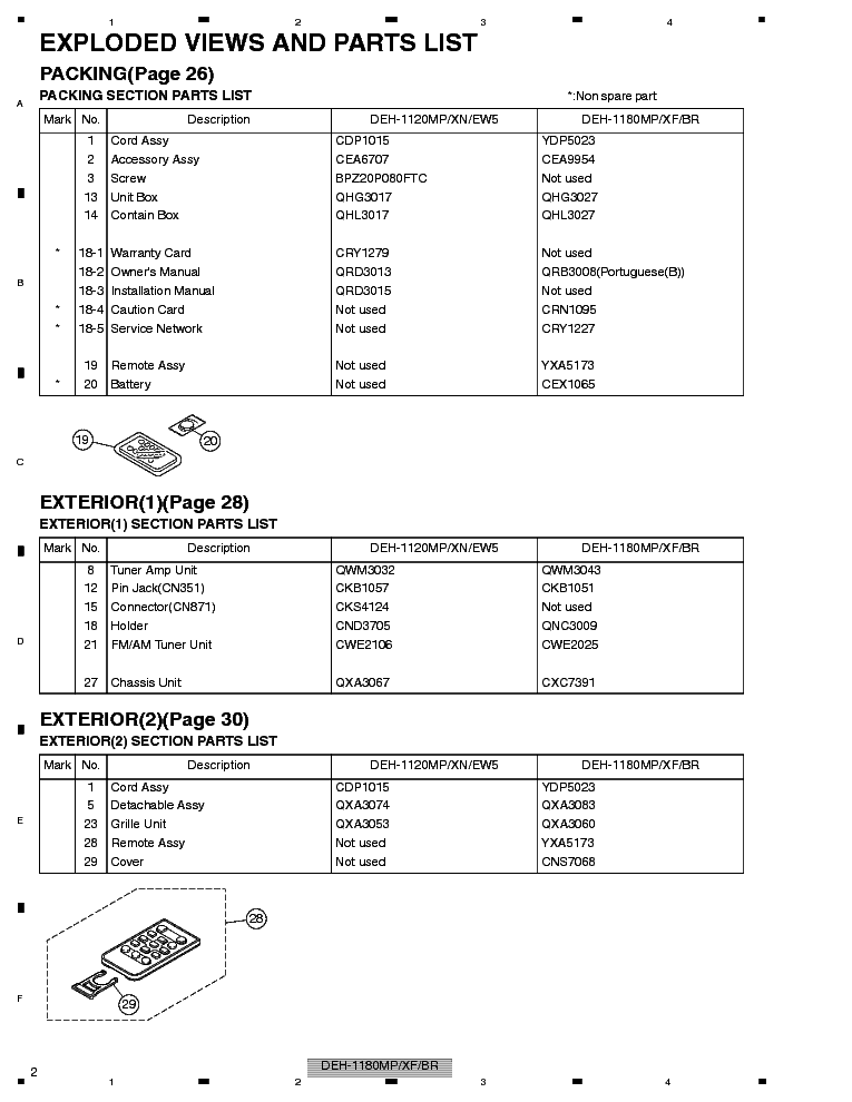 PIONEER DEH-1180MP CRT4270 CAR AUDIO service manual (2nd page)