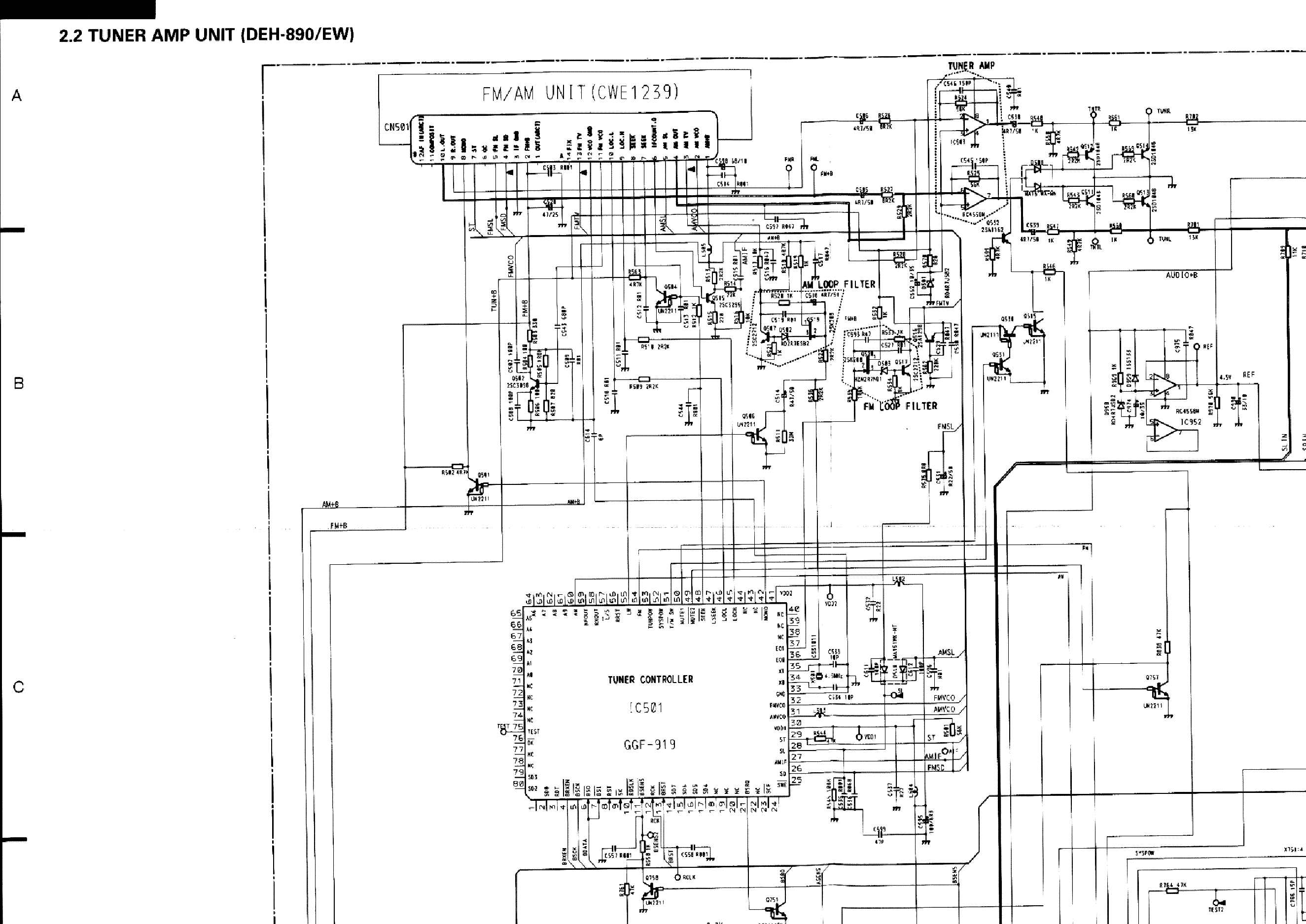 PIONEER DEH-890 SCH service manual (1st page)