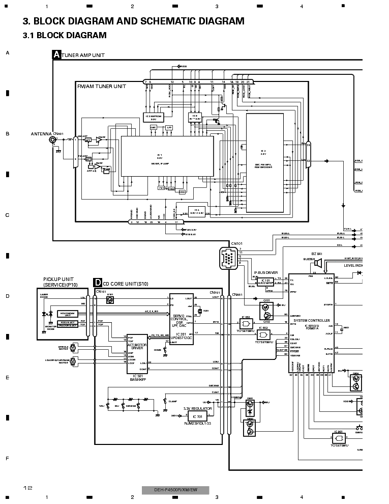 PIONEER DEH-P4500R service manual (2nd page)