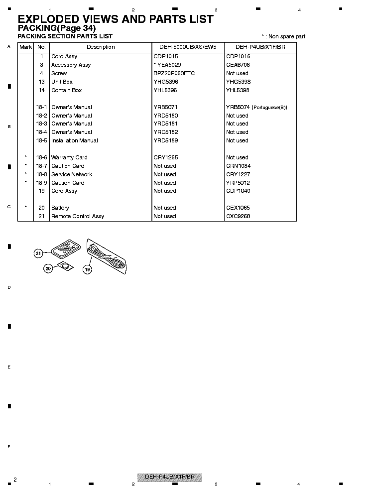 PIONEER DEH-P4UB CRT4125 CAR AUDIO service manual (2nd page)