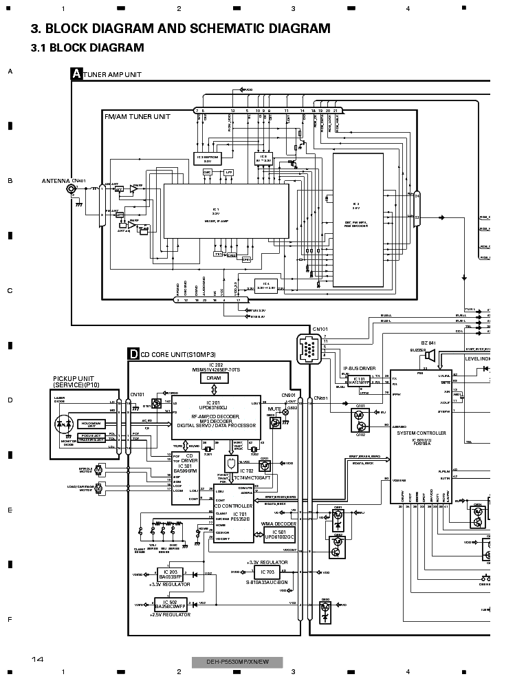 PIONEER DEH-P5530MP P5550MP service manual (2nd page)