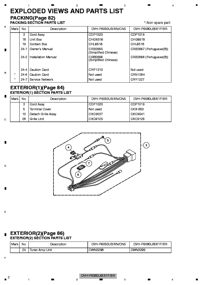 PIONEER DVH-P6080UB CRT4199 CAR DVD PLAYER service manual (2nd page)