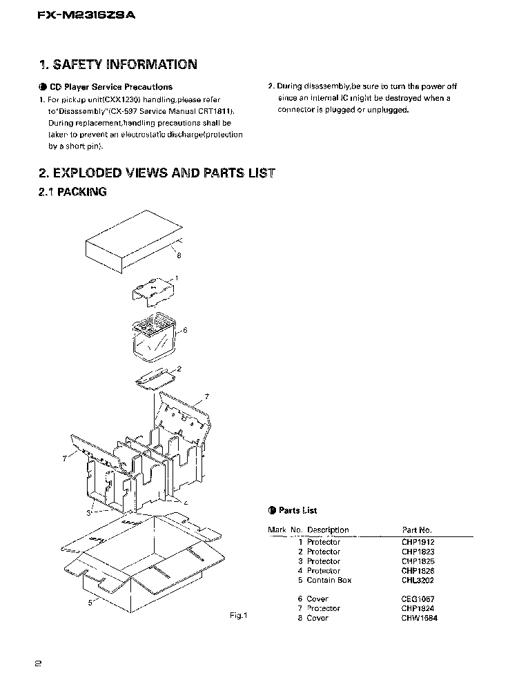 PIONEER FX-M2316ZSA SM service manual (2nd page)