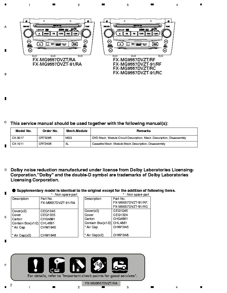 PIONEER FX-MG9557DV TOYOTA CRT3337 LEXUS GS300 430 service manual (2nd page)