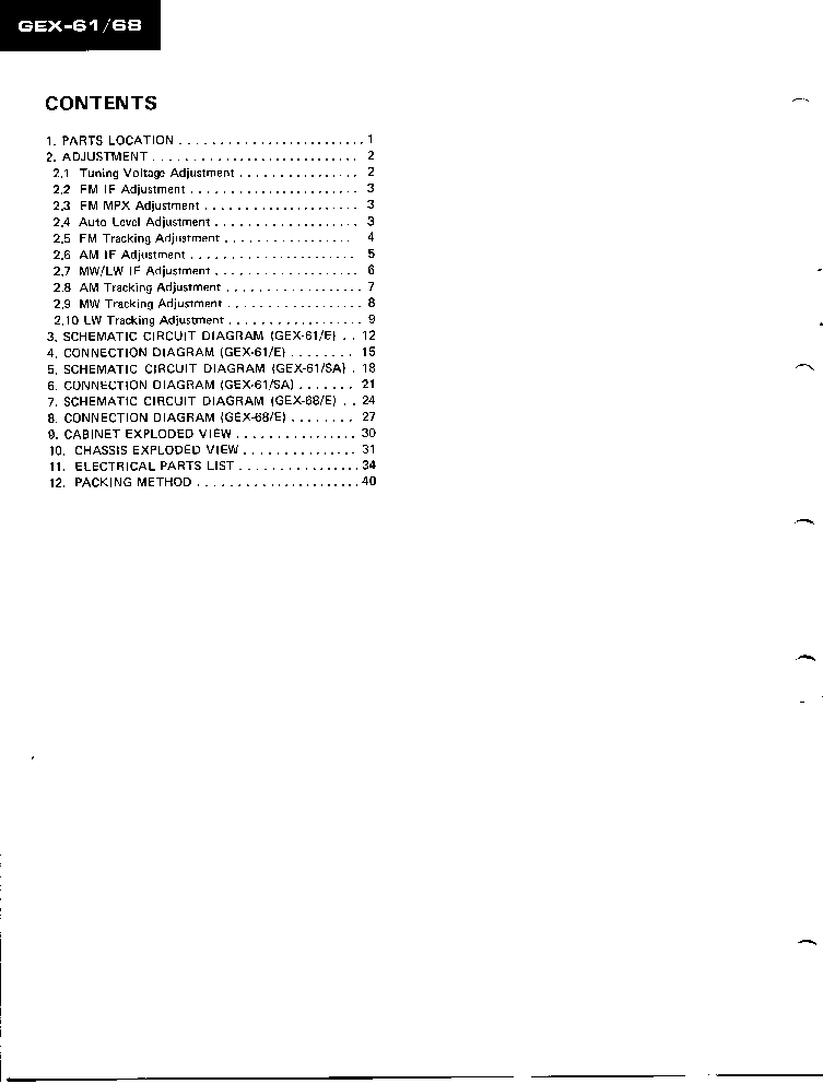 PIONEER GEX-61 GEX-68 service manual (2nd page)