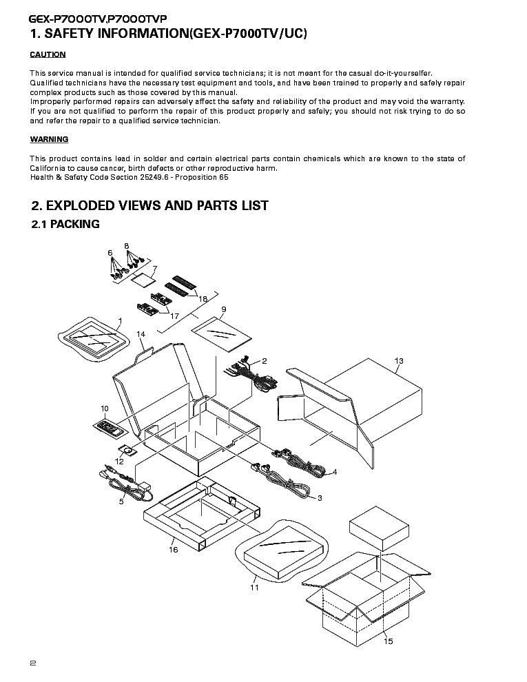PIONEER GEX-P5700TVP-CRT2385- service manual (2nd page)
