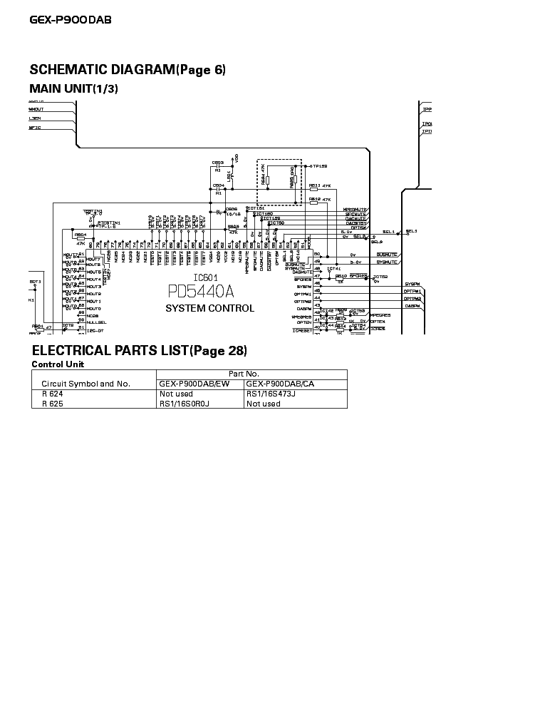 PIONEER GEX-P900DAB PARTS service manual (2nd page)