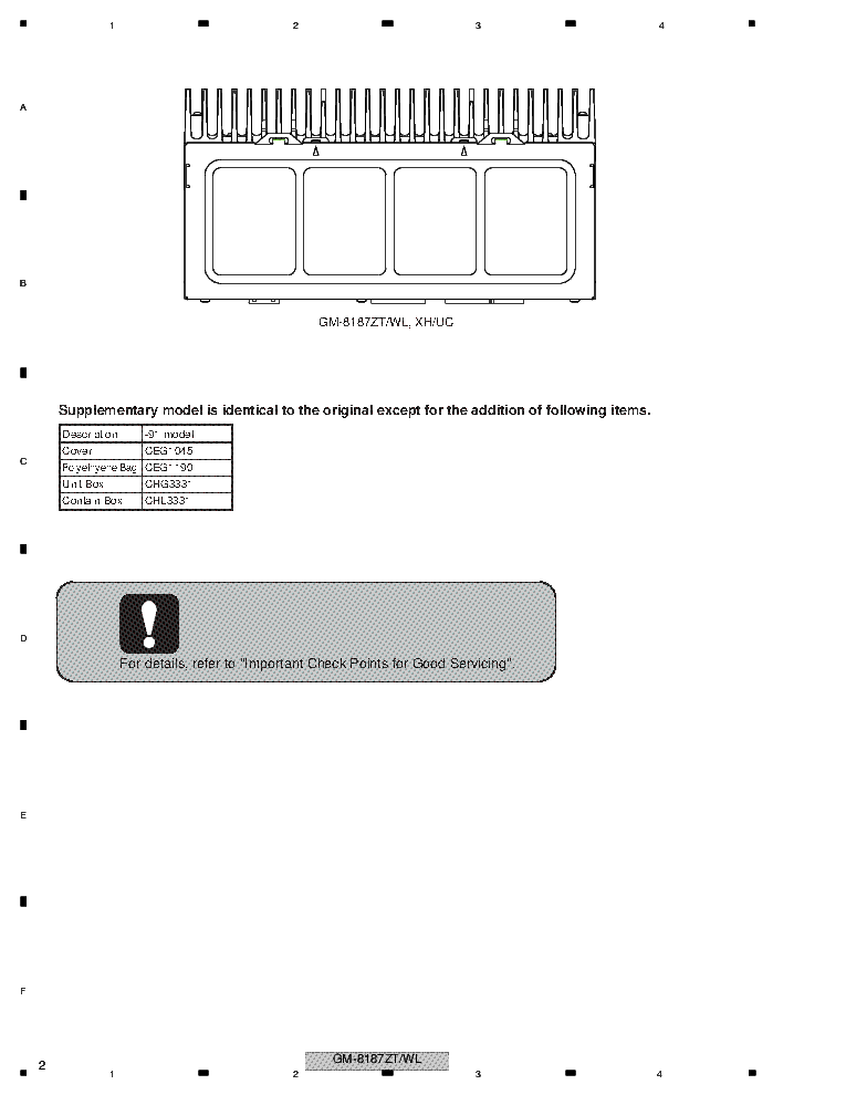 PIONEER GM-8187ZT SM service manual (2nd page)