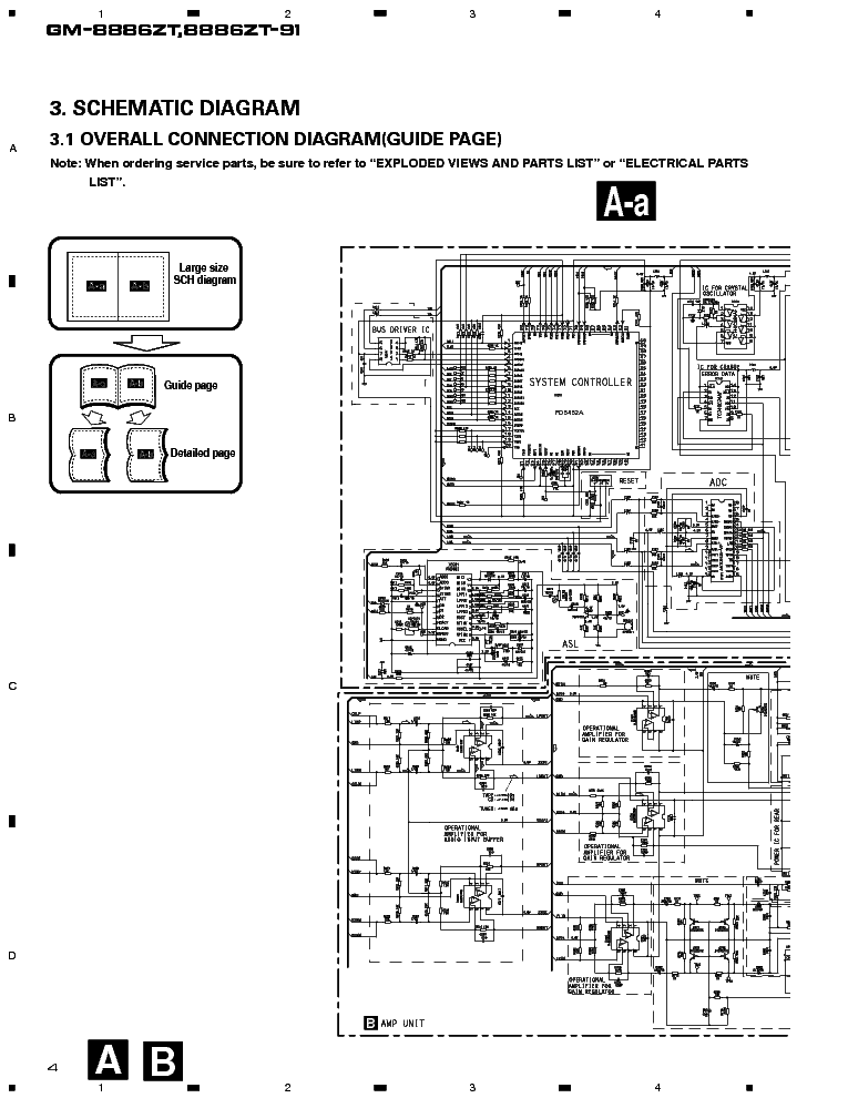 PIONEER GM-8886ZT SCH service manual (1st page)