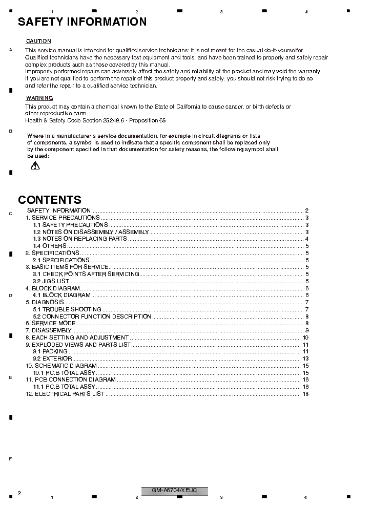 PIONEER GM-A6704 CAR AMPLIFIER SM service manual (2nd page)